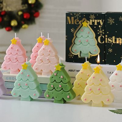 8×9cm Creative Christmas Tree Scented Gift Aromatherapy Candle