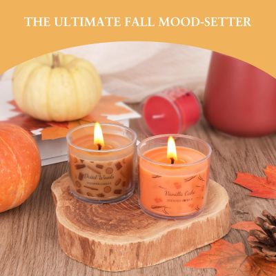 12 Pack Fall Scented Bulk  Mini Candle Gift Set for Home Birthday Halloween Christmas Birthday