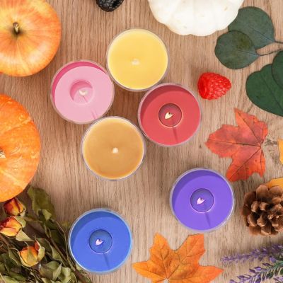 12 Pack Fall Scented Bulk  Mini Candle Gift Set for Home Birthday Halloween Christmas Birthday