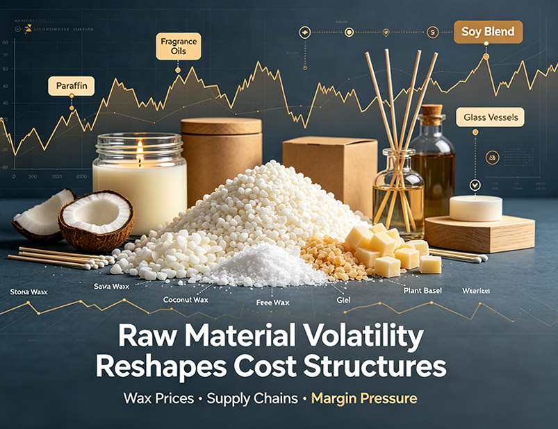 Raw Material Volatility Reshapes Cost Structures Across the Candle Industry