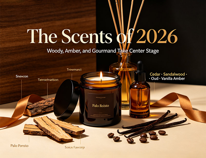 The Scents of 2026 &ndash; Woody, Amber, and Gourmand Take Center Stage