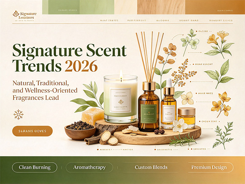 Signature Scent Trends 2026 &ndash; Natural, Traditional, and Wellness-Oriented Fragrances Lead