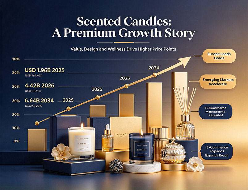 Global Candle Market Trends 2026 &ndash; Premiumization, Personalization, and Sustainability